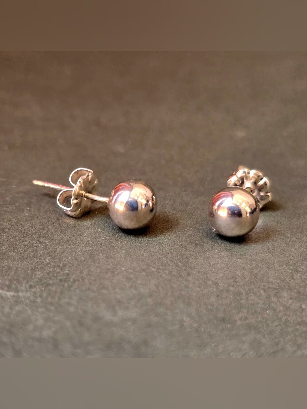 Sterling Silver Ball Stud Earrings